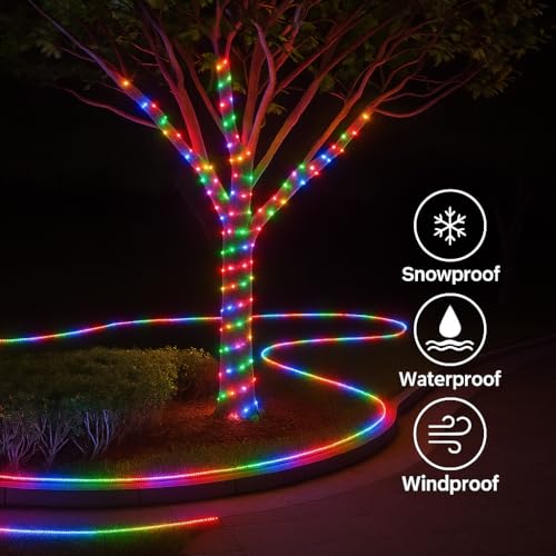 Gesto 40 Meter Rope Led Strip Lights – High Brightness Outdoor Lights Waterproof for Balcony,Home Decor,False Ceiling | RGB Strip Light for Diwali Decoration with Mode Change Controller (Multicolor) - Image 3
