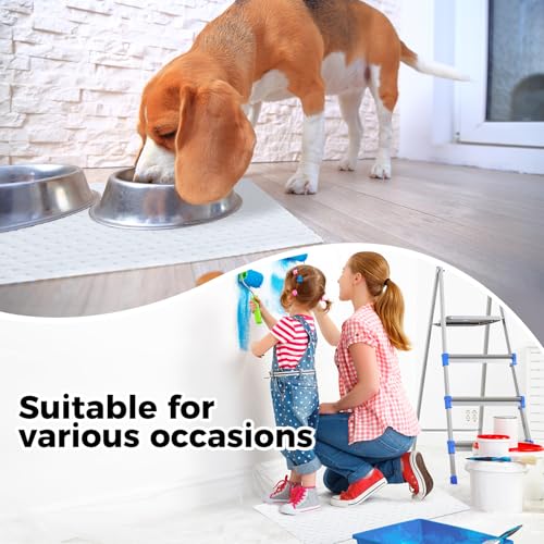 Yuxitia 50Pads Oil Absorbing Pads,Heavyweight White Absorbing Heavy Weight 15" x 20" Oil-Only Absorbent Mat Pad… - Image 5