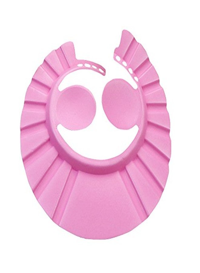 Futaba Adjustable Baby Bath Shower Cap With Ear Shield - Pink - Image 2