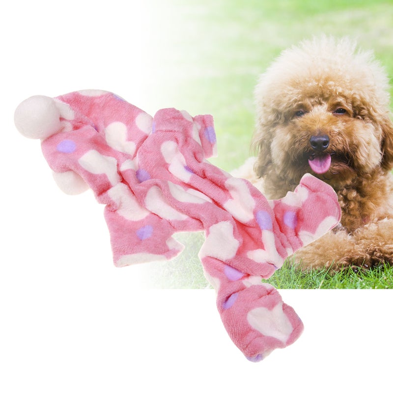 Dog Costume Pet Puppy Hoodies Clothes Coat Autumn Winter Warm Dress Outwear Heart Design Size S ( ) - Image 3