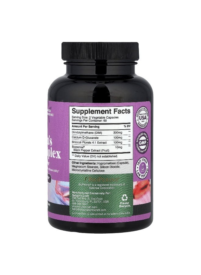 Natures Craft - Nature's Craft, Women's DIM Complex with BioPerine®, 120 Capsules - Image 1
