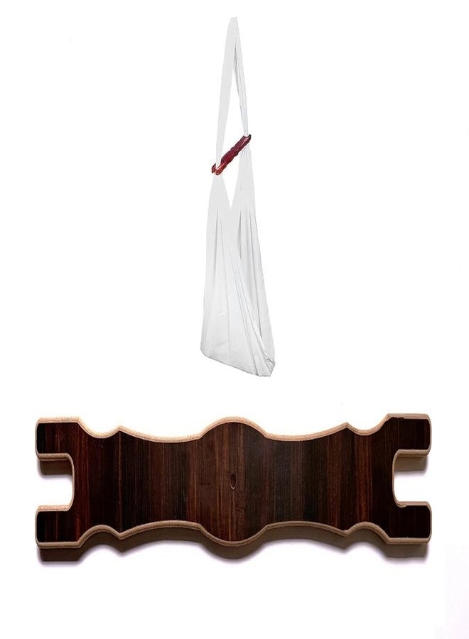 Keebori Wood Thottil Kambu for New Born Baby, Wooden Thottil Palagai, Wooden Baby Thottil Kattai, Cradle Stick Wood, Thottil Kayaru, Swing Stick 52 cm - Image 1