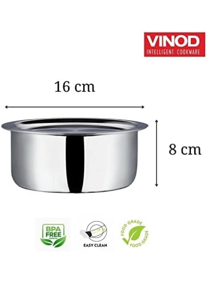 VINOD وعاء/باتيلا/بهاجونا من الفولاذ المقاوم للصدأ ثلاثي الطبقات من فينود بلاتينيوم 4.7 لتر 22 سم - Image 5