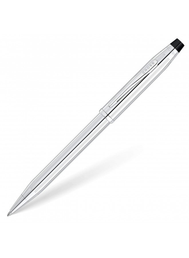 Cross قلم حبر جاف قابل لإعادة التعبئة من كروس سنتشري II، قلم متوسط، يشمل علبة هدايا فاخرة - كروم لامع - Image 1