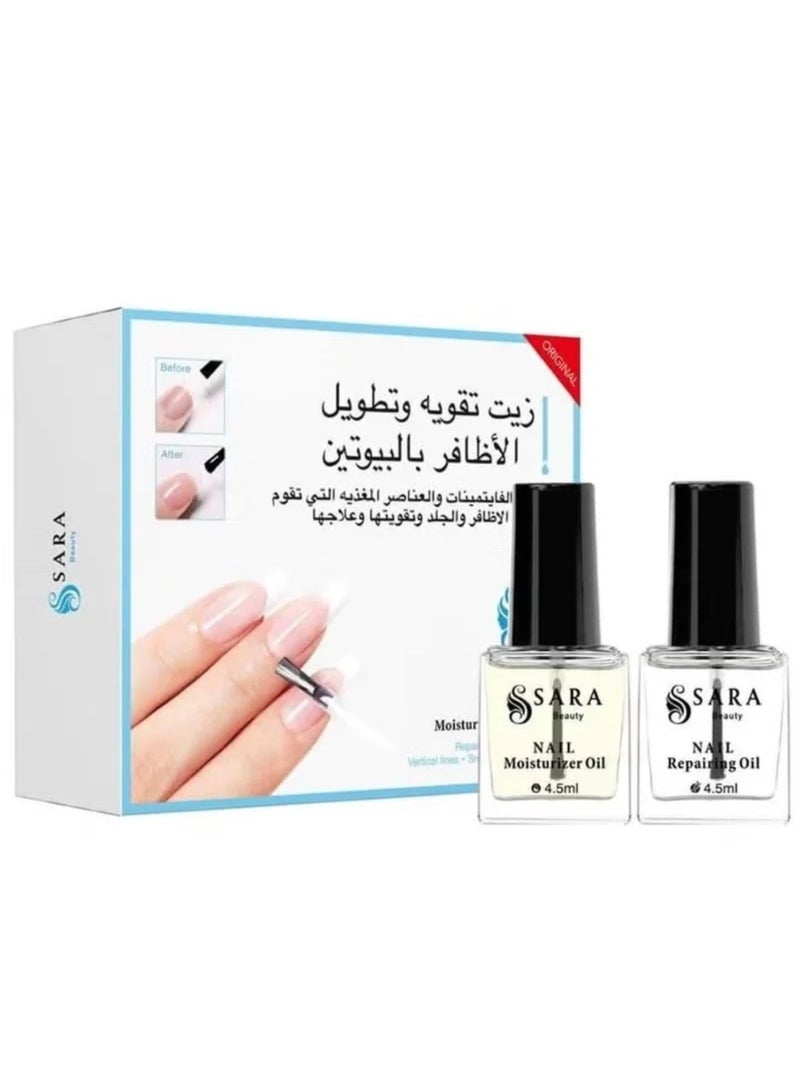 SARA BEAUTY A set of nail strengthening and lengthening oil with biotin with vitamins and nutrients that preserve nails and skin, strengthen and treat them from Sarah Beauty - Image 2