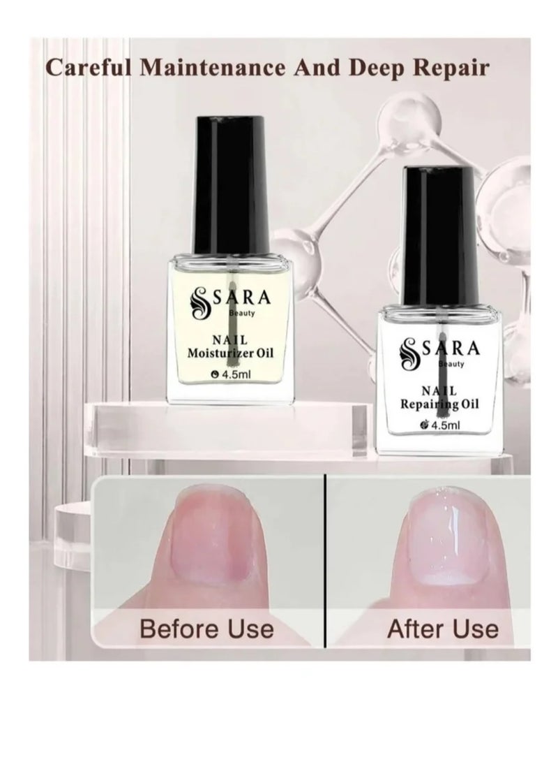 SARA BEAUTY A set of nail strengthening and lengthening oil with biotin with vitamins and nutrients that preserve nails and skin, strengthen and treat them from Sarah Beauty - Image 3