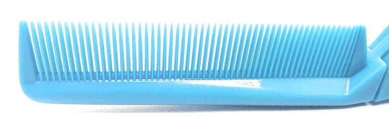 Scarlet Line Compact Travel Friendly Folding Pocket Comb Double Sided Portable Mini Pocket Hair Brush Foldable Pocket Kangi for Hair Styling, Blue - Image 5