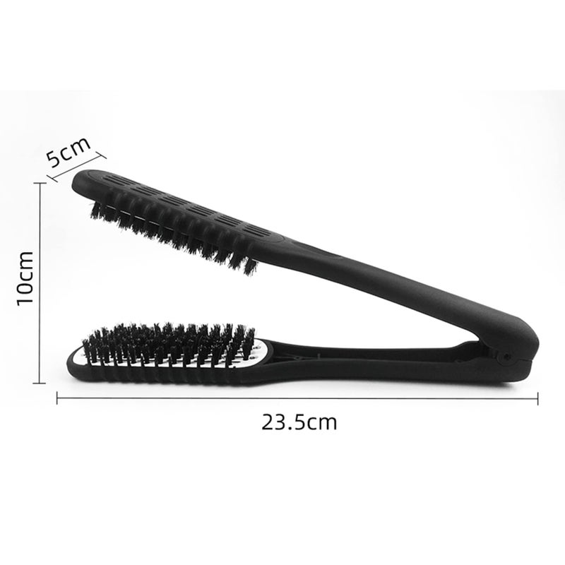 Aethland Double-Sided Boar Bristle Brush and Hair Straightening Comb for Smoothing and Styling - Image 5