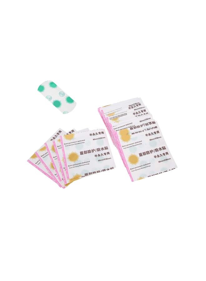Generic Eyebrow Tattoo Tape - 50pcs Waterproof Eyebrow Protection Tattoo Aftercare Paste Tattoo Supplies  - Image 4