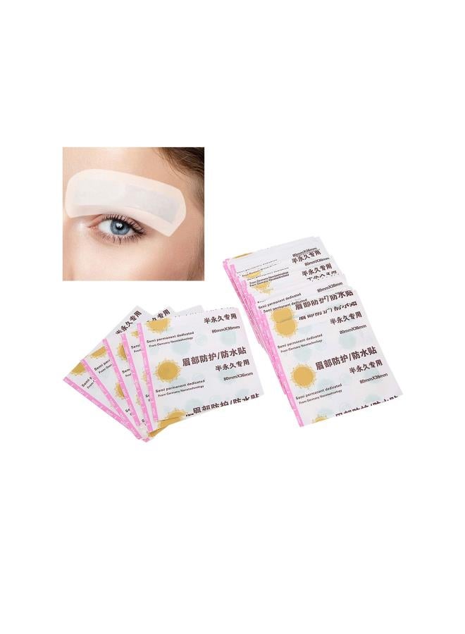 Generic Eyebrow Tattoo Tape - 50pcs Waterproof Eyebrow Protection Tattoo Aftercare Paste Tattoo Supplies  - Image 5