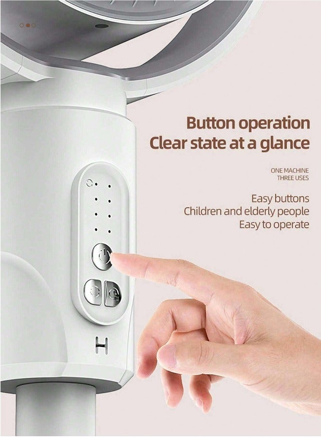 مراوح تبريد هواء ذكية قابلة للشحن ومروحة تهوية محمولة ودوران هواء الرياح مع جهاز تحكم عن بعد - Image 4