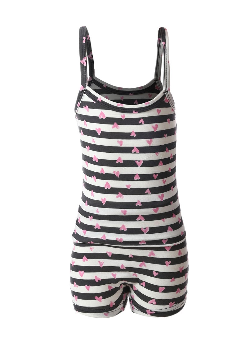 Mesery Bundle Of (3)- Sleeveless Top & Short - For Girls  - Image 4