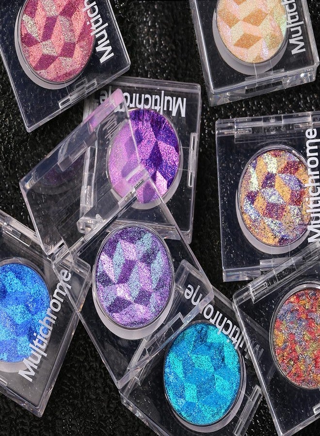 ecofavor Duochrome Glitter Multichrome Metallic Eyeshadow - High Impact Multi-colors Shift Eye Looks in Blue Green Purple Teal Silver - Intense Color Shifting, High Pigmented, Longer-Lasting Without Creasing… - Image 5