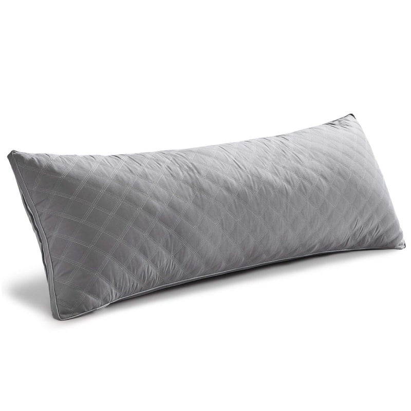 Oubonun Premium Adjustable Loft Quilted Body Pillows  Firm and Fluffy Pillow  Quality Plush Pillow  Down Alternative Pillow  Head Support Pillow  21x54