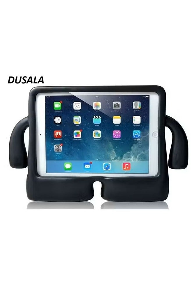 DUSALA Kids Shock‑Proof EVA Case with Handle & Stand for iPad Mini 6 Bright Durable Cover(Black)