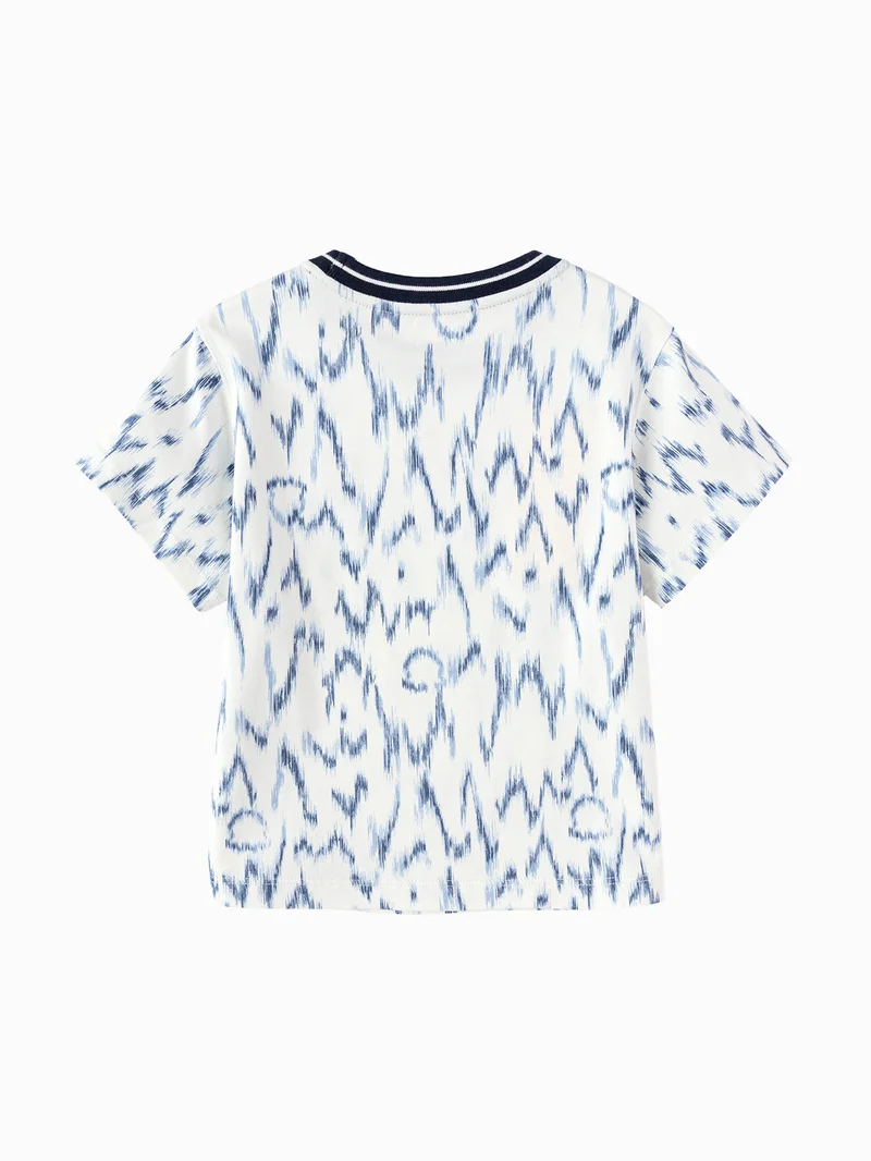 بالابالا Toddler Boys Round neck short-sleeved T-shirt