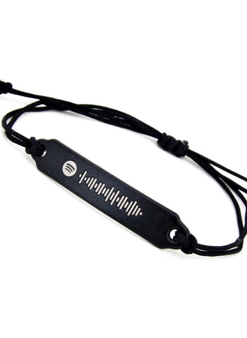 Black Bracelet with Spotify Song Code