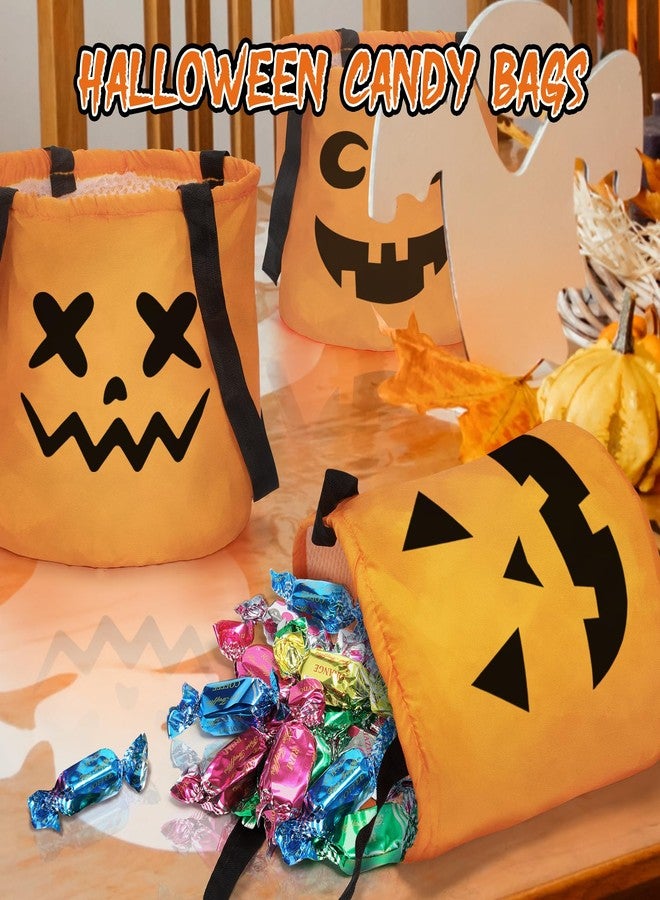 Duchong 3Packs Halloween LED Light Up Trick or Treat Bags, Halloween Pumpkin Bucket, Multipurpose Portable Collapsible Reusable Bags, Best Halloween Party Favors for Kids. - Image 3