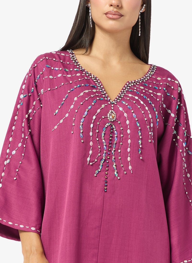 Khizana Embellished Jalabiya - Image 3