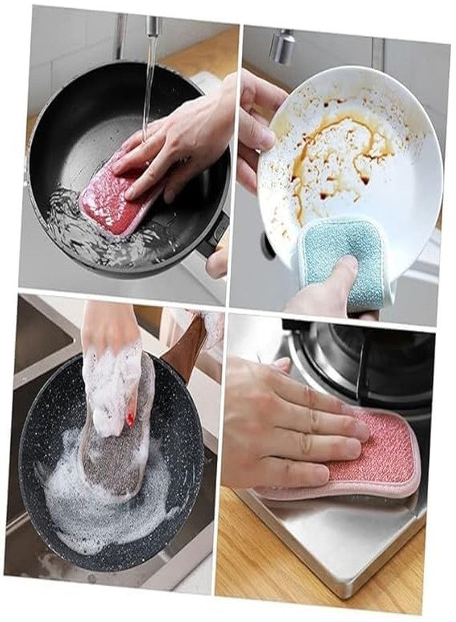 AVAIYA Double Sided Kitchen Scrub Sponge | Multi-Purpose Dishwashing Pad | Non-Scratch Cleaning Sponge for Utensils, Bathroom & Surfaces (Pack 2) - Image 2