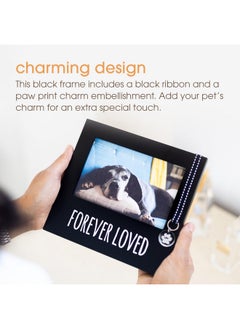 pearhead Forever Loved Pet Keepsake Picture Frame, Photo Frame For Pet Owners And Dog Lovers, Ideal Memorial Gift For Loss Of Dog And Pet Remembrance, Wall Mount And Tabletop Frame, Black  - Image 4
