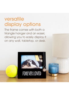 pearhead Forever Loved Pet Keepsake Picture Frame, Photo Frame For Pet Owners And Dog Lovers, Ideal Memorial Gift For Loss Of Dog And Pet Remembrance, Wall Mount And Tabletop Frame, Black  - Image 5
