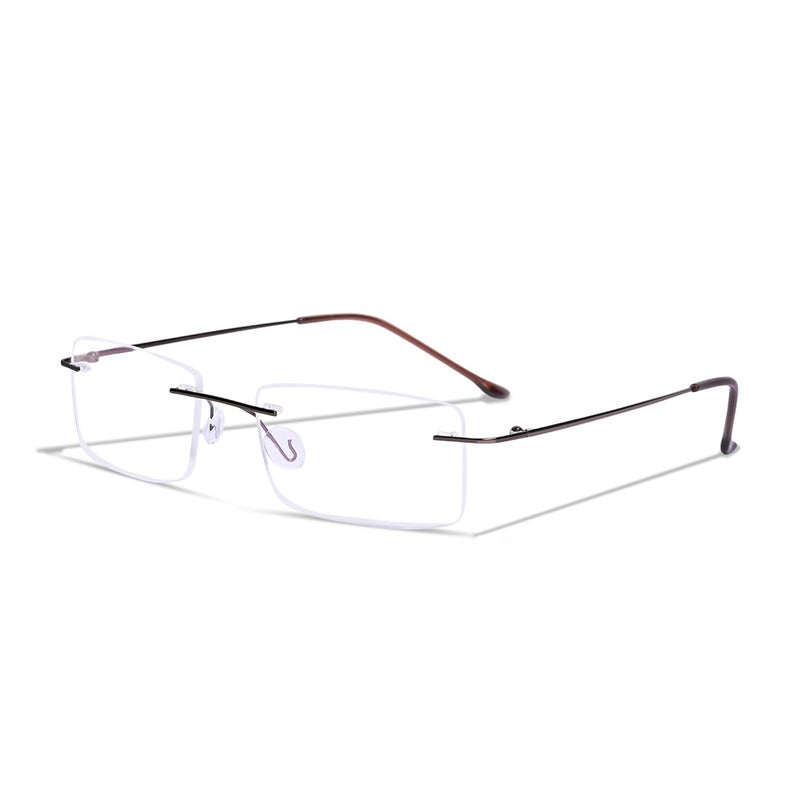 Redex Titanium Glasses Frame, Rimless Frameless Optical Eyewear Eyeglasses for Men and Women - Image 1