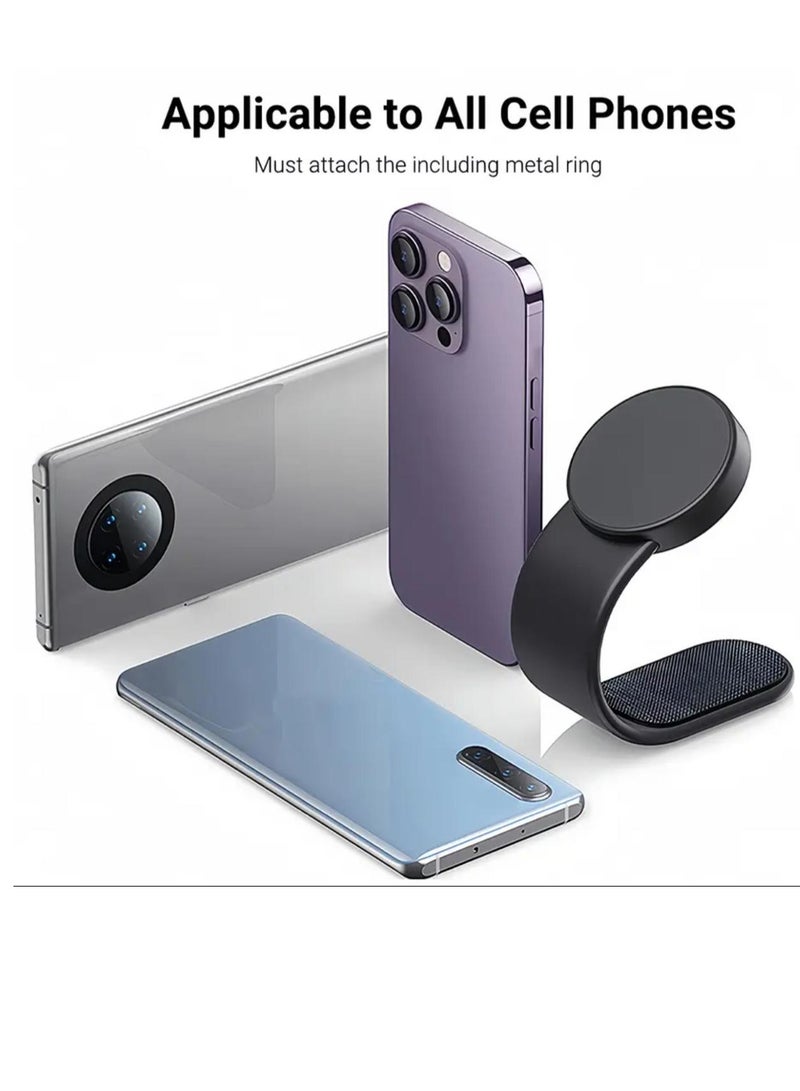 ذراع ألمنيوم قابل للثني حامل هاتف مغناطيسي للسيارة لجميع الهواتف المدعومة - Image 2