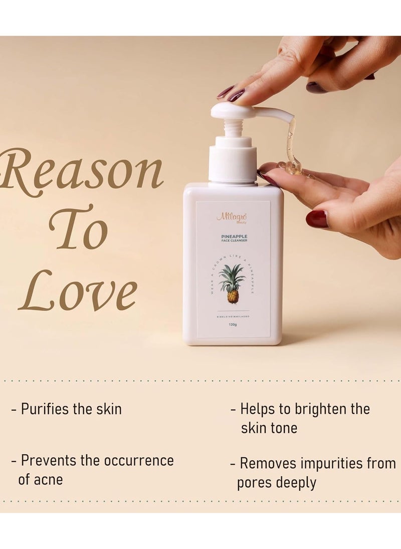 Milagro Beauty - Milagro Beauty Pineapple Face Cleanser 100ml - Image 1