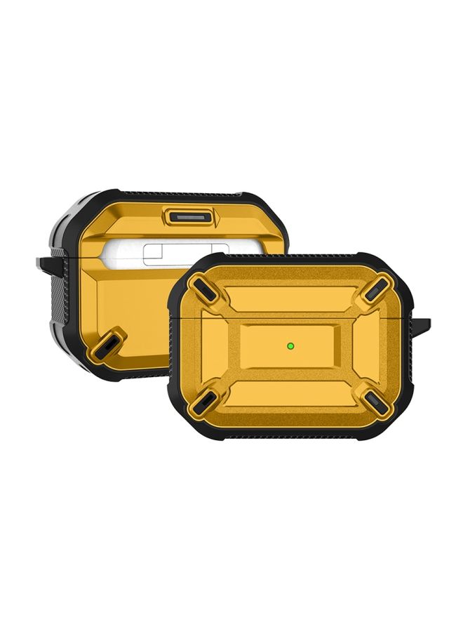 Raxoom Case Cover Wireless Earphones Shockproof King Kong Armor Silicone Protective Case For AirPods Pro Yellow