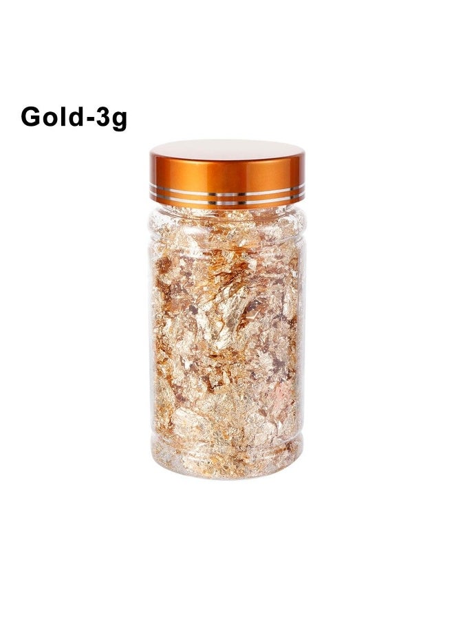 Luxury Shiny Gold Leaf Flake Resin Epoxy Mold Art Decoration Gold Foil Fillings Materials Gilding Decor Jewelry Making Tool - Image 1