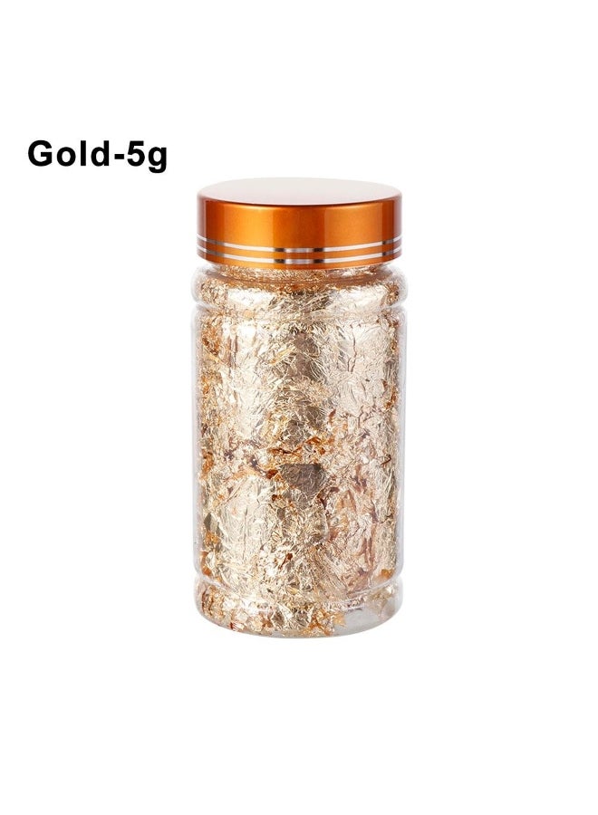 Luxury Shiny Gold Leaf Flake Resin Epoxy Mold Art Decoration Gold Foil Fillings Materials Gilding Decor Jewelry Making Tool - Image 2