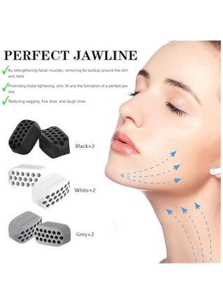 6Pcs Jaw Exerciser for Man and Woman 3 Resistance Levels BPA Free Silicone Jaw Exerciser Gum Tablets Jaw Trainer & Jaw Exerciser Shaper for Beginner, Intermediate & Advanced Users - view 3