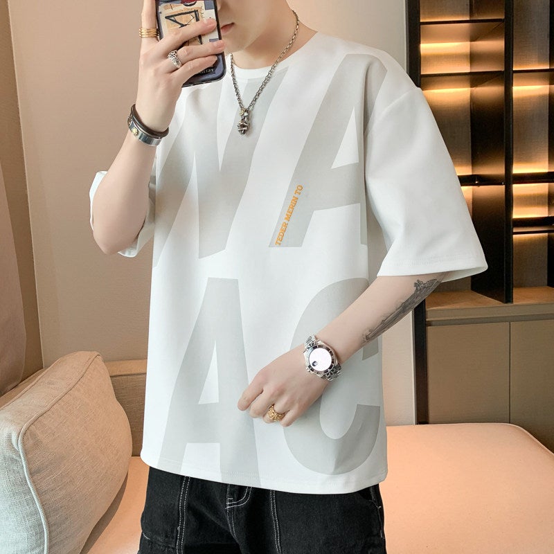 Woodpecker men's casual short-sleeved t-shirt 2026 summer new trendy brand round-neck thin loose T-shirt versatile top - Image 2