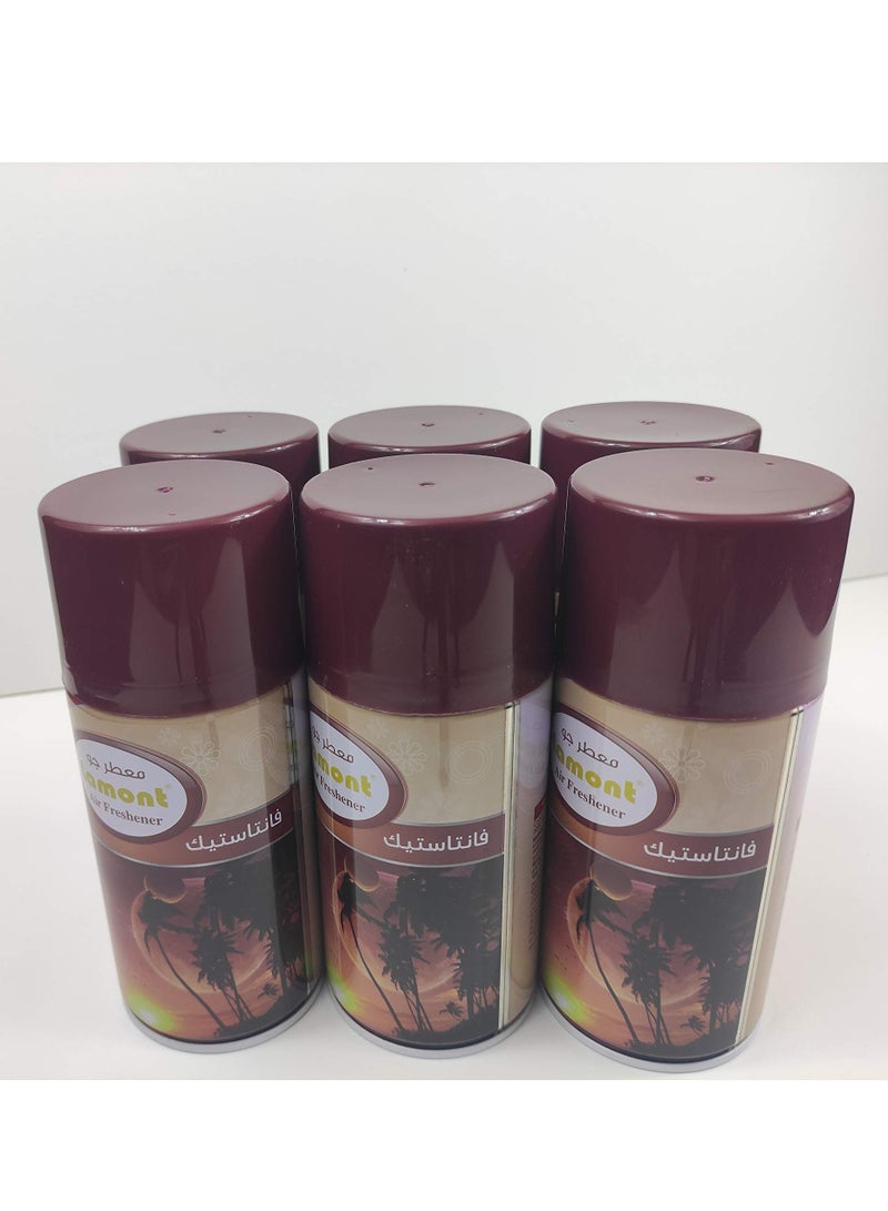 معطر بخاخ لامونت 6 قطع (فانتاستيك, 300 مل)