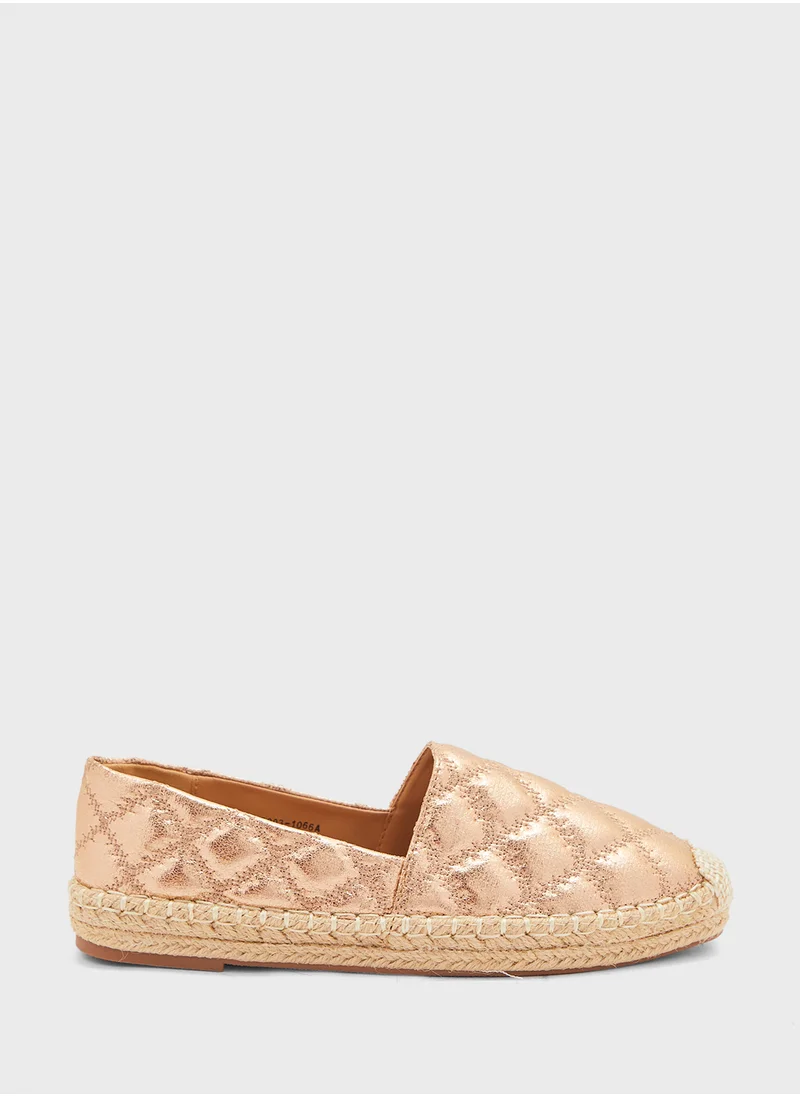 Ginger Crinkle Quilted Espadrille