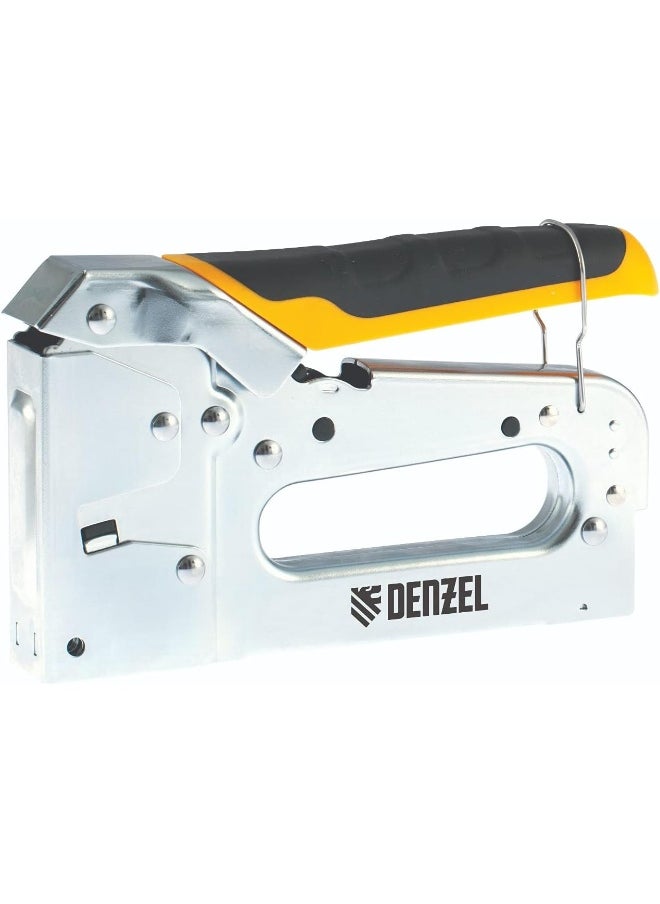 denzeL HeavyDuty Staple/Tacker/Nailer With Metal Body And Rubber Handle, Wooden Stapler 