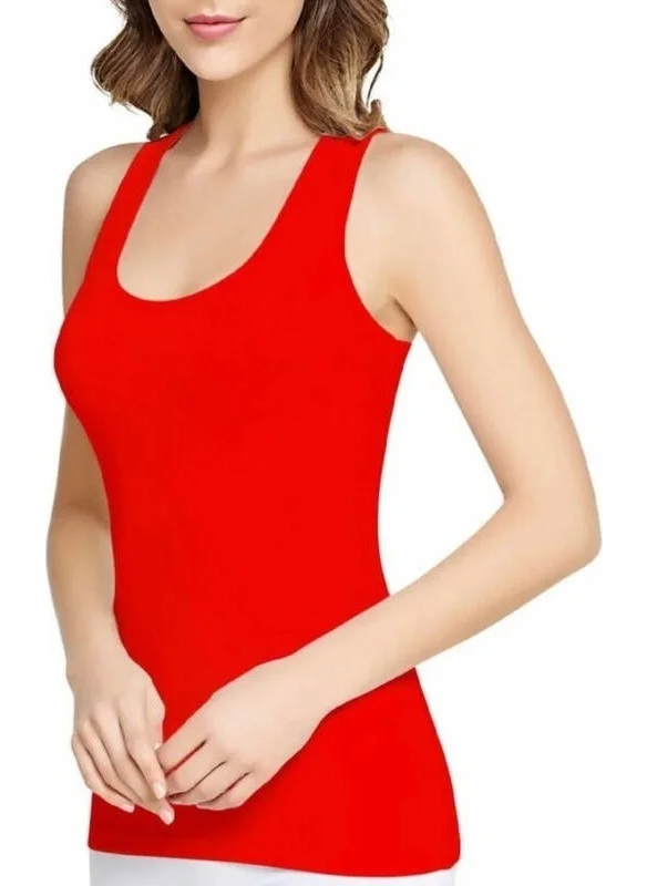 Tutku Women's 6-Pack 136 Wide Strap Undershirt