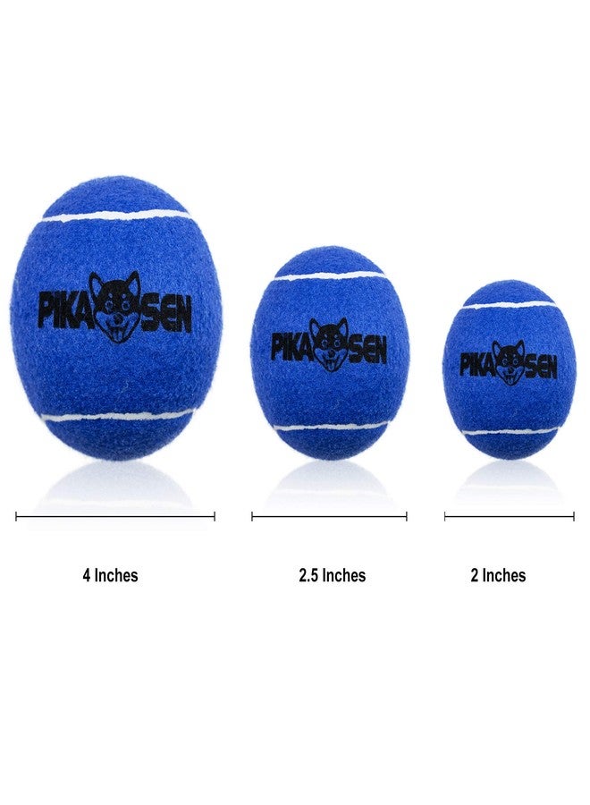 PIKASEN Dog Squeaky Tennis Balls for Pet Playing in 3 Sizes Premium Strong Dog & Puppy Balls for Training, Play, Exercise The Easiest Color for Dogs Red Yellow Blue (Small-12pack) - Image 2