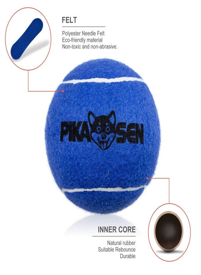 PIKASEN Dog Squeaky Tennis Balls for Pet Playing in 3 Sizes Premium Strong Dog & Puppy Balls for Training, Play, Exercise The Easiest Color for Dogs Red Yellow Blue (Small-12pack) - Image 4