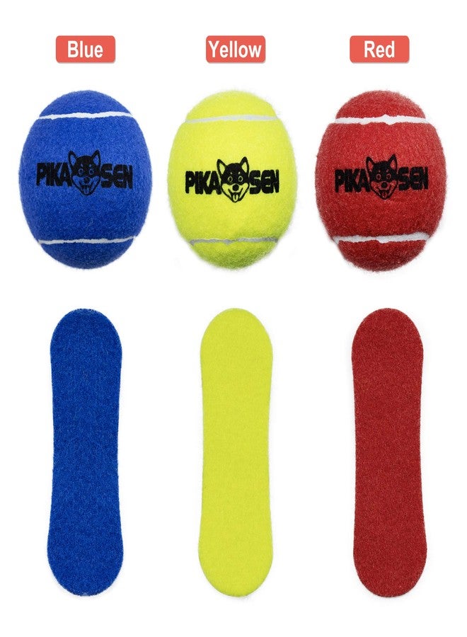 PIKASEN Dog Squeaky Tennis Balls for Pet Playing in 3 Sizes Premium Strong Dog & Puppy Balls for Training, Play, Exercise The Easiest Color for Dogs Red Yellow Blue (Small-12pack) - Image 5