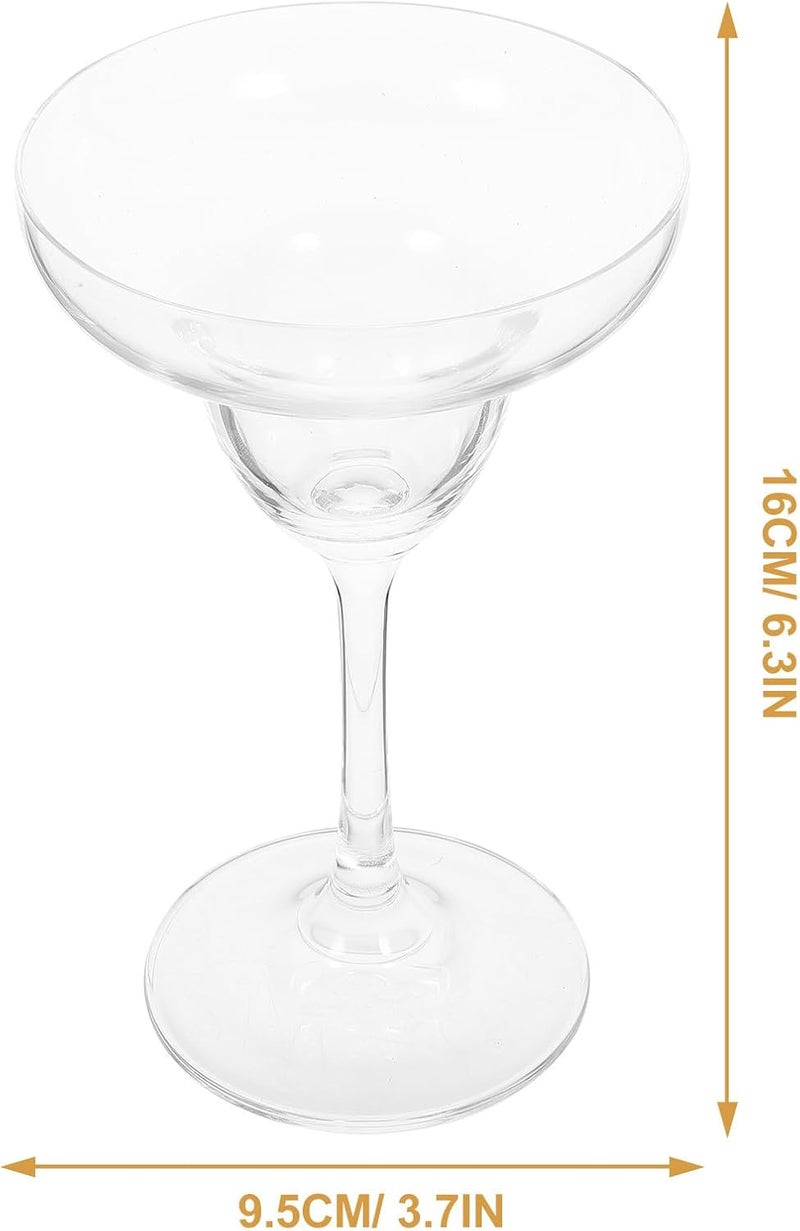 Margarita Glasses Frosted Glass Goblet 8oz Stemmed Cocktail Drinkware for Home Bar Party Use - Image 2