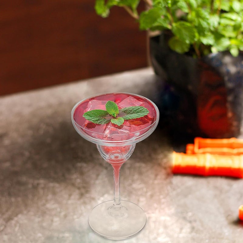 Margarita Glasses Frosted Glass Goblet 8oz Stemmed Cocktail Drinkware for Home Bar Party Use - Image 5