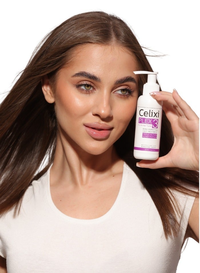 سيليكسي بليكس Celixi® PLEX 3 الامريكي هير ماسك لإصلاح الشعر التالف وتقويته من الجذور للأطراف - لجميع انواع الشعر - لإصلاح الروابط المتكسّرة. - لتقوية الألياف وتحسين المرونة - لتغذية الشعر وحمايته - Image 4