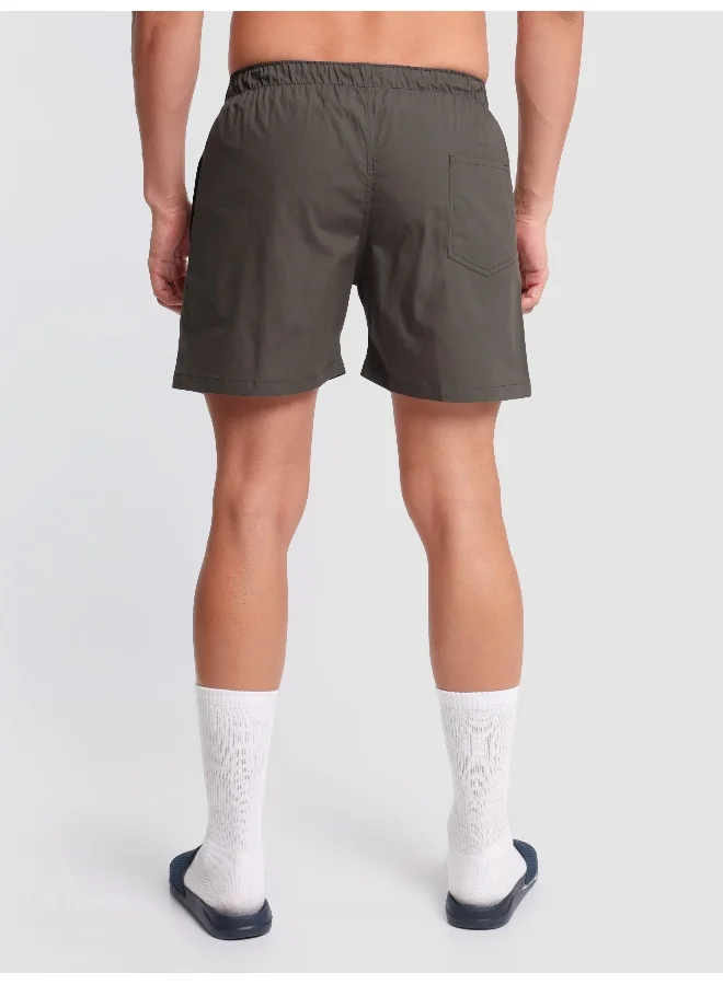 بيونغ بوكسر رجالي رمادي سادة