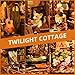 ETKVR Book Nook Kit DIY Miniature House Dollhouse Kit 3D Puzzles for Adults Gifts for Family and Friends Bookshelf Decor Tiny House Model Build with Dust Cover - Image 4