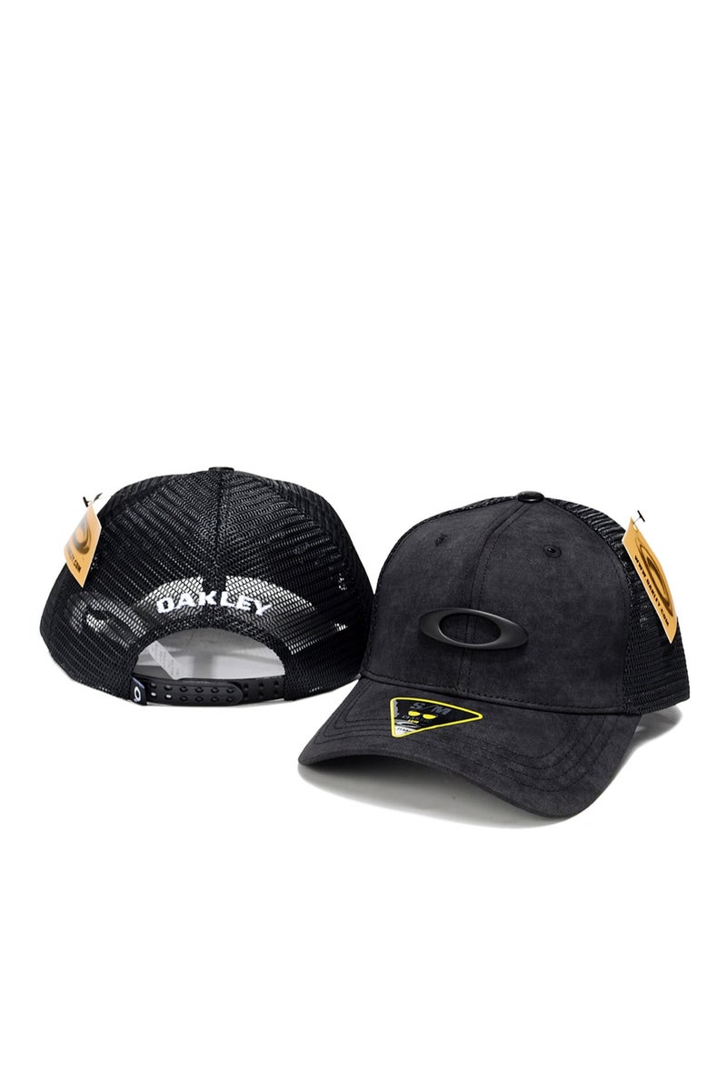 OAKLEY قبعة أوكلي السوداء بشبكة شاحنة