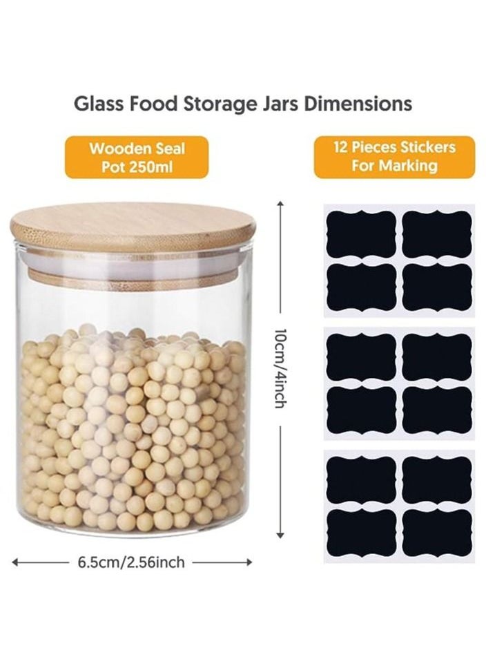 ikayaa - IKEA 250ml Shatterproof Acrylic Airtight Storage Jar Set of 12 with Lid for Coffee, Tea, Biscuits and Nuts - Image 1