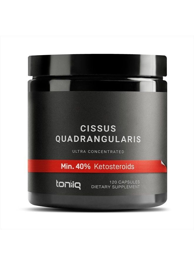 Toniiq - Cissus Quadrangularis Capsules - Min. 40% Ketosteroids - Ultra High Strength Tendon and Joint Support Supplement - 1200mg Concentrated Cissus Extract - Wild Harvested in India - 120 Caps - Image 1