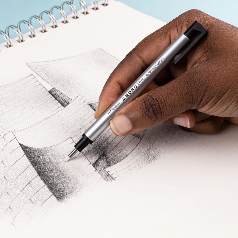 تومباو خراطيش مسح أقلام Tombow 57316 MONO Zero، مستديرة، بنهاية دقيقة، قطر 2.3 مم - Image 1